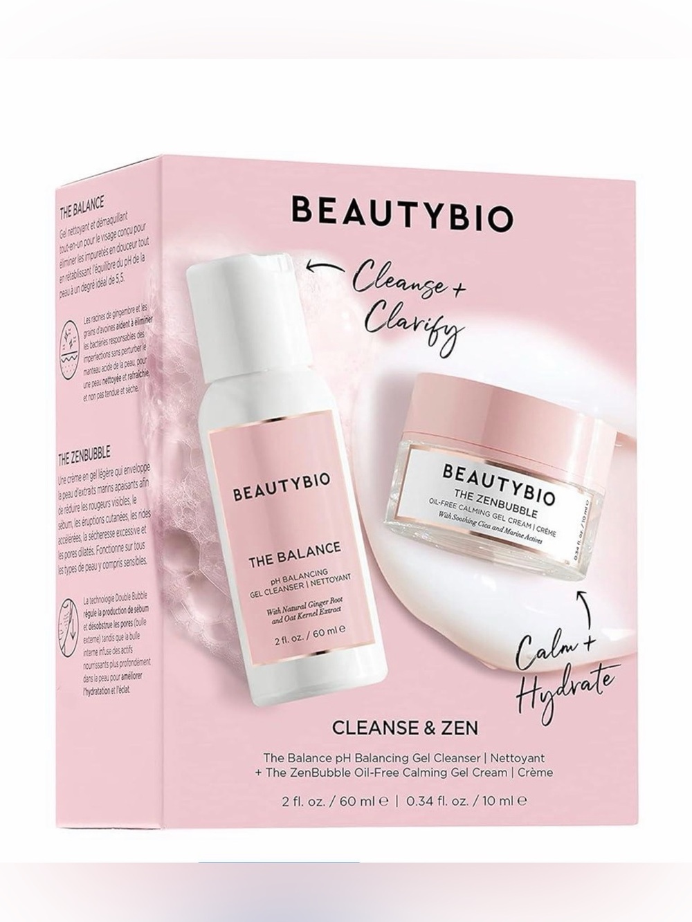 Beautybio Cleanse & Zen Skincare Set — The Balance - The Zenbubble Gel Cream